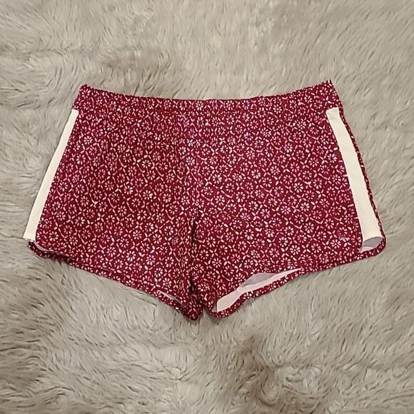 Eddie‎ bauer womens purple and white floral athletic shorts size large - Picture 1 of 5